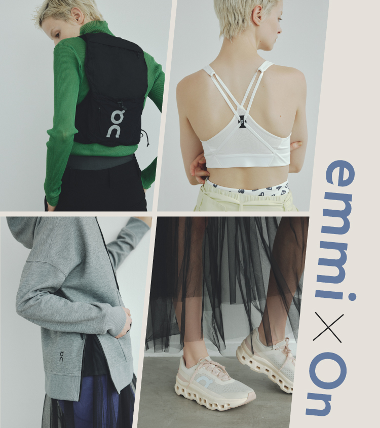 emmi(エミ)のニュース | emmi×On Athleisure Style 春のアスレジャースタイル公開！