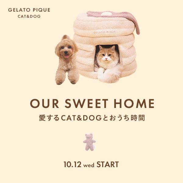 gelato pique(ジェラートピケ)のニュース | 【新作】10.12スタート -GELATO PIQUE CAT&DOG-
