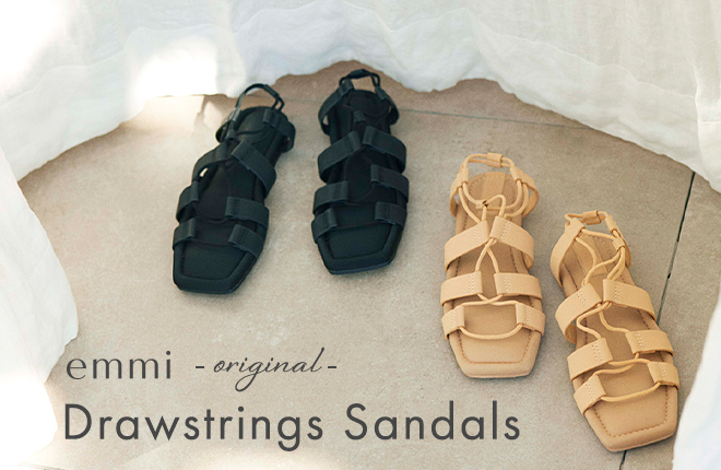 emmi Drawstrings Sandals