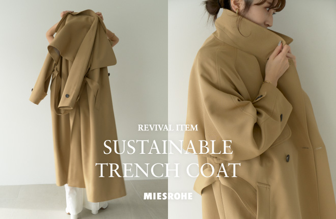 MIESROHE SUSTAINABLE TRENCH COAT