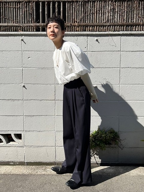 todayful  Tuck Wide Trousers