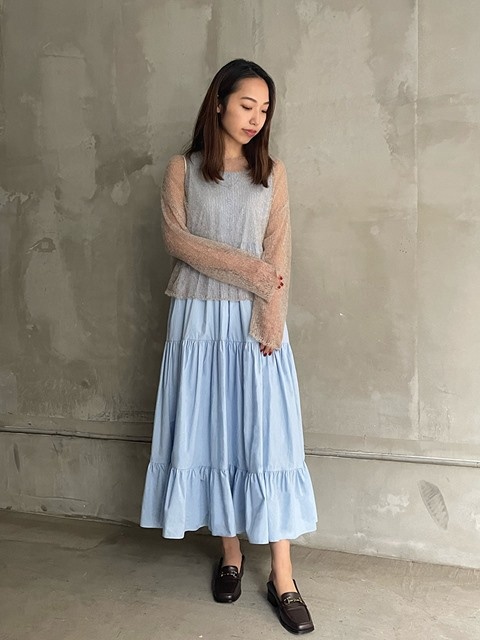 Cape cotton dress（マキシ丈/ロングワンピース）｜RANDEBOO 