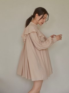 ACYM/Frill blouse mini ワンピース/マキシ丈/ロングワンピース