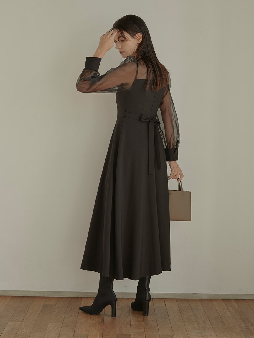 Combi sleeve long dress（マキシ丈/ロングワンピース）｜ACYM ...