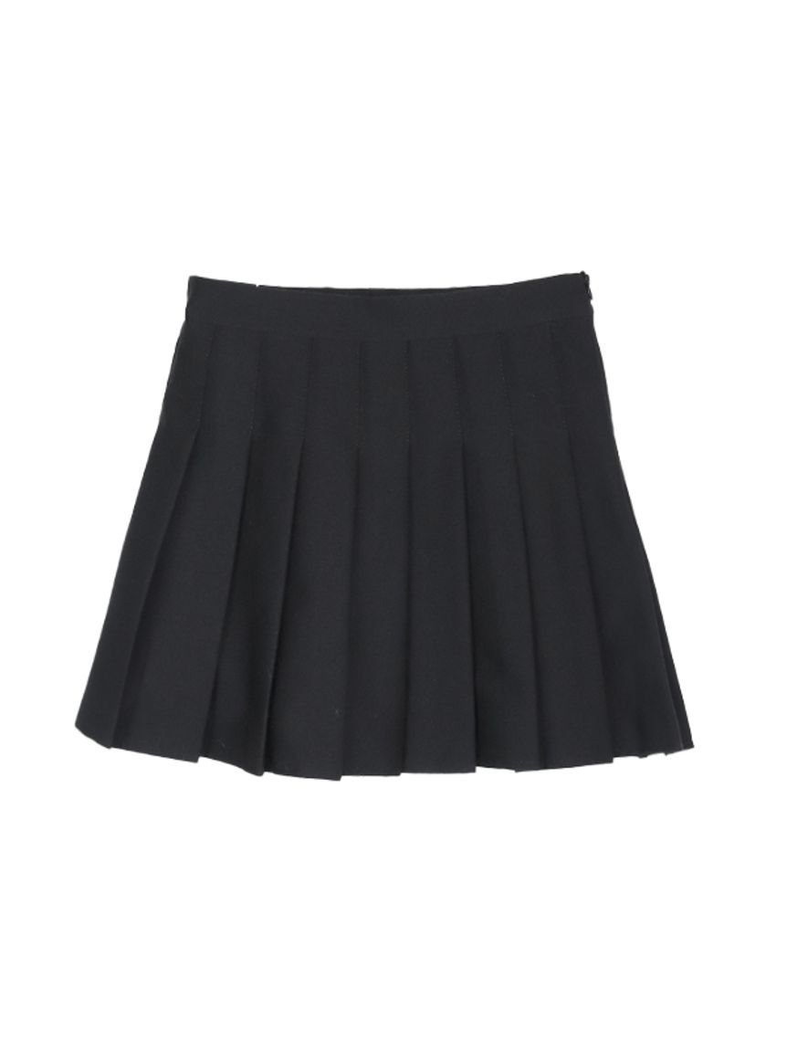 Pleats trapeze mini スカート（ミニスカート）｜ACYM（アシーム