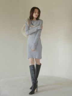 ACYM/Cover neck twin knit ワンピース/その他ワンピース