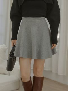 ACYM/Flare knit mini スカート/ミニスカート