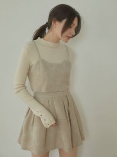ACYM/【セットアップ対応】Tweed  corset ビスチェ/ベアトップ/ビスチェ