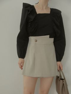 ACYM/【USAGI ONLINE限定XS(00)サイズ】Wrap skirt short パンツ/ショートパンツ