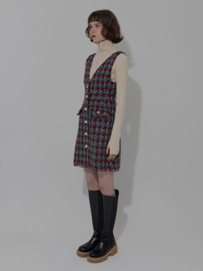 Tweed palace dress（ミニワンピース）｜AMAIL（アマイル