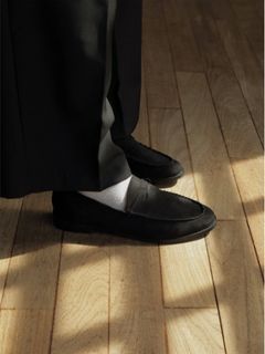 AMAIL/Suede simple loafer/フラットシューズ