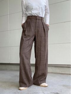 AMAIL/Wool check long pants/その他パンツ