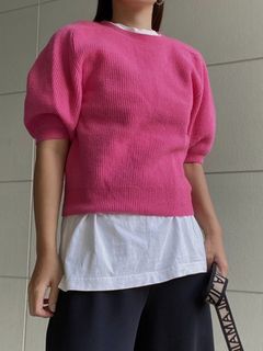AMAIL/Marshmallow half pon knit/ニット
