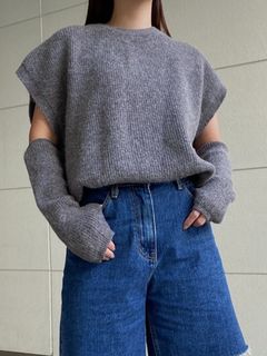AMAIL/Arm warmer vest knit/ニット
