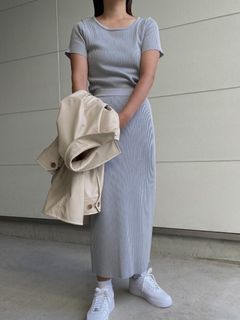 AMAIL/Cafetime knitset/セットアップ