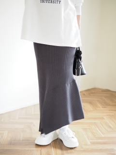 ANIECA/Knit Skirt/マキシ丈/ロングスカート