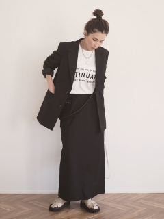 ANIECA/Zip Pocket Skirt/マキシ丈/ロングスカート