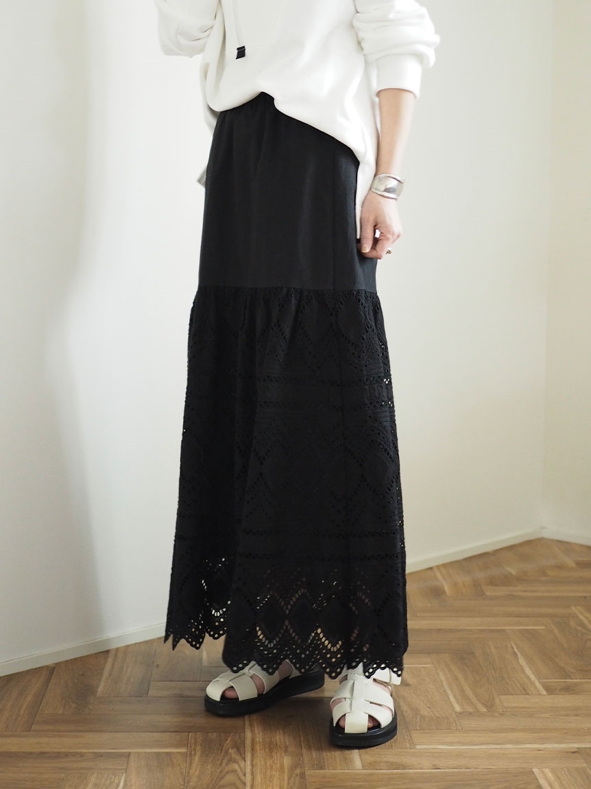 Lace Skirt（マキシ丈/ロングスカート）｜ANIECA（アニーカ 