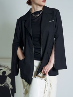 ANIECA/Zip Tailored Jacket/テーラードジャケット/コート