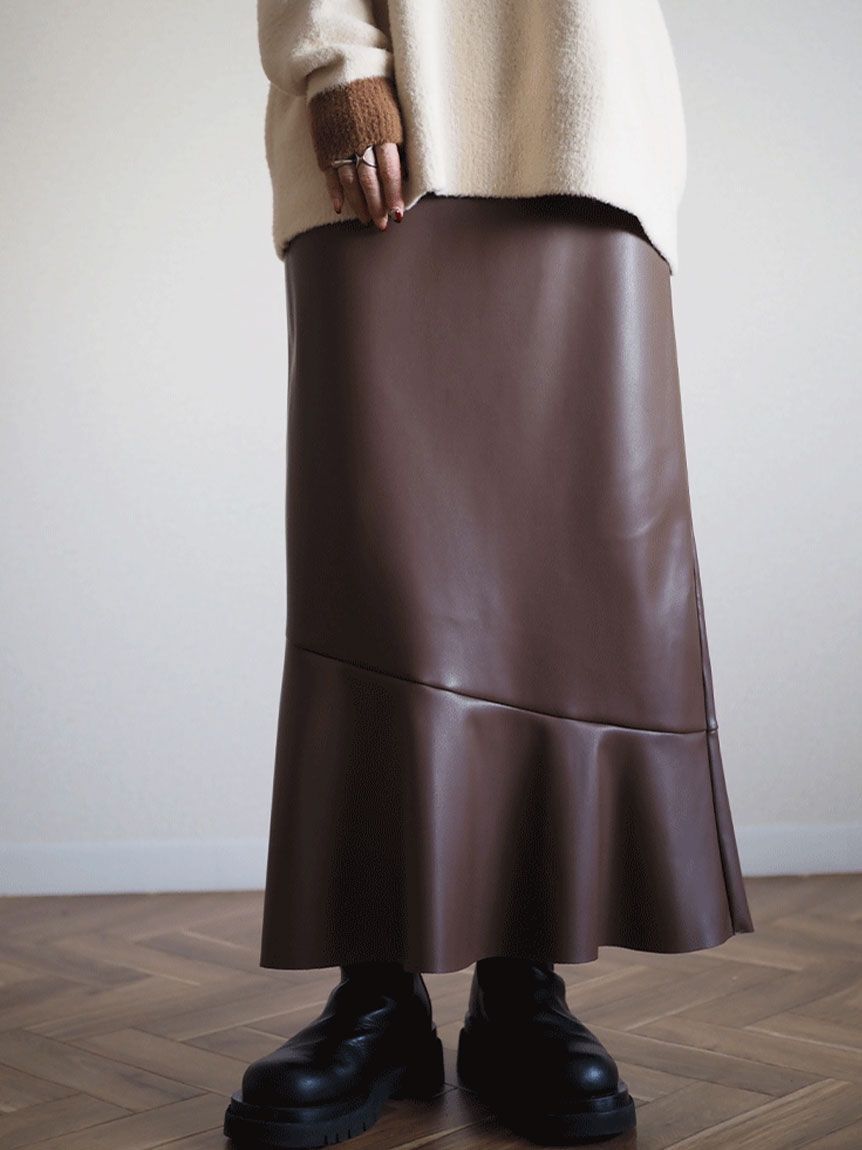 Eco Leather Skirt（その他スカート）｜ANIECA（アニーカ ...