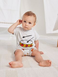 BOBO CHOSES/Baby Play the Drum T-shirt/カットソー/Tシャツ