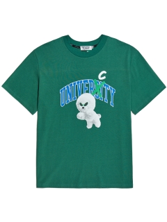 Beyond Closet/【UNISEX】NAPC UNIVERCITY LOGO 1/2 WASHING T-SHIRTS/カットソー/Tシャツ