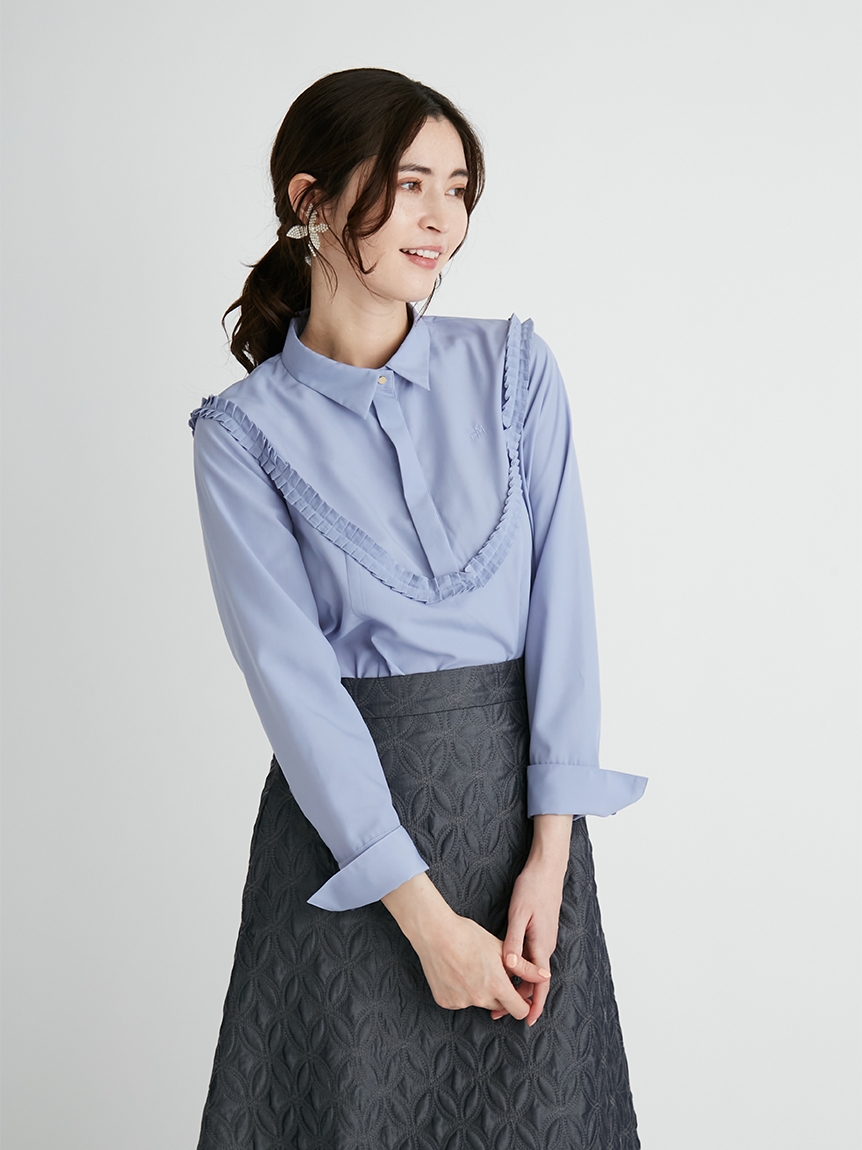 HANAE MORI×CELFORDコラボ】 ヨークフリルブラウス(シャツ/ブラウス