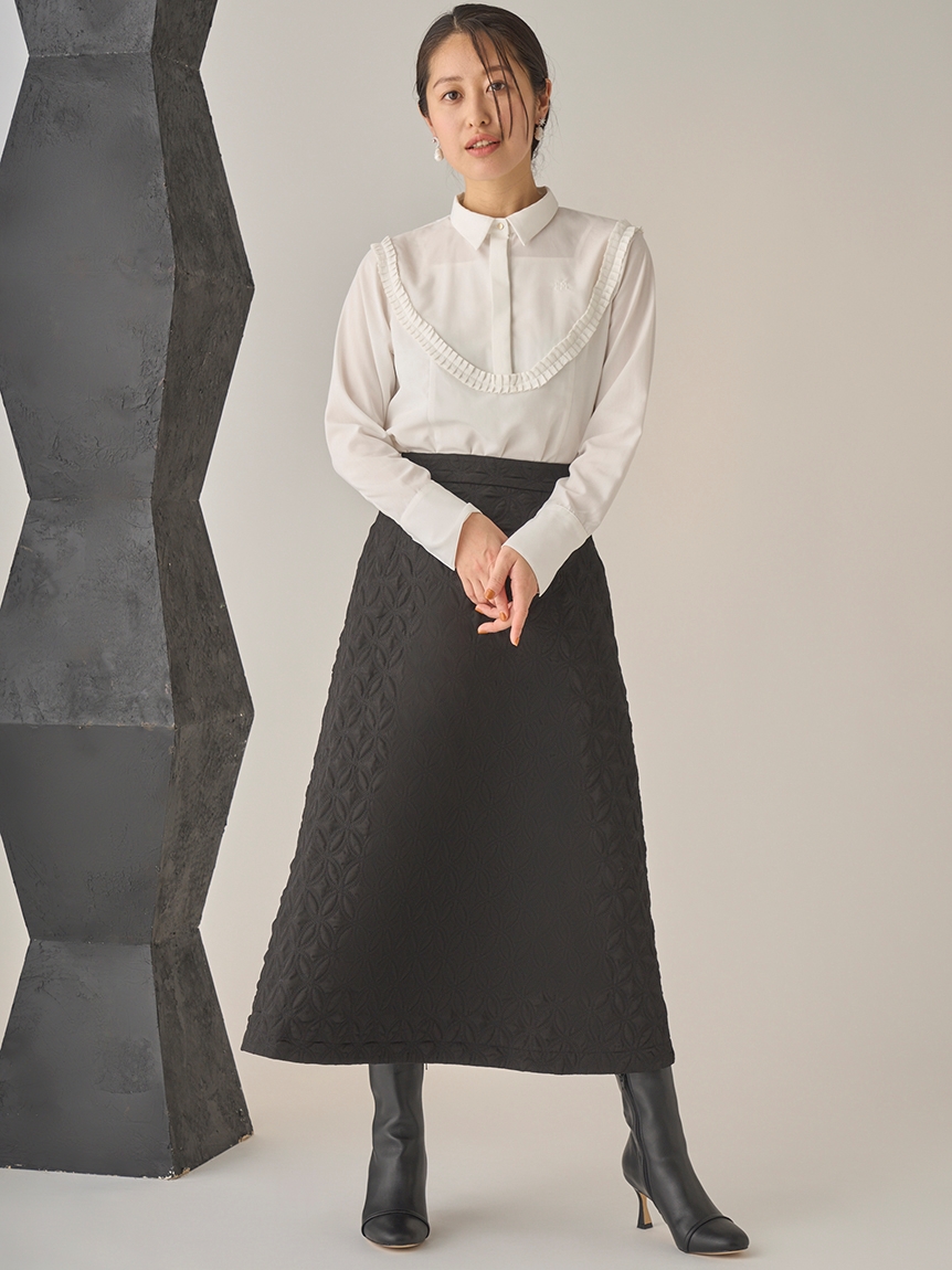 HANAE MORI×CELFORDコラボ】 ヨークフリルブラウス(シャツ/ブラウス