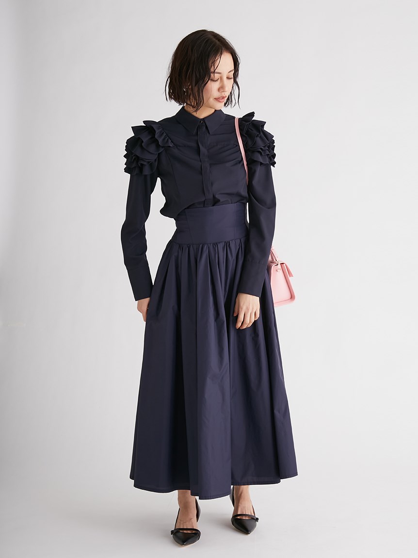 美品♡ HANAE MORI*CELFORDコラボ フレアタフタスカート