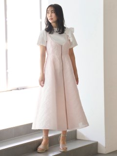 CELFORD/ふくれジャガードジャンパードレス/ドレス