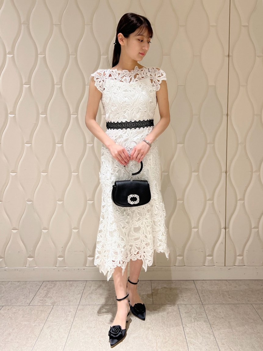 YUMI KATSURA for CELFORD】リボンレースドレス（ドレス）｜CELFORD