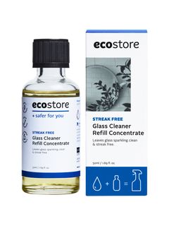 ecostore/【ecostore】リフィルコンセントレート ガラスクリーナー（無香料）50mL/ランドリーグッズ