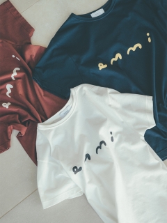 emmi atelier/【emmi atelier】和紙混emmiロゴT-shirts/カットソー/Tシャツ