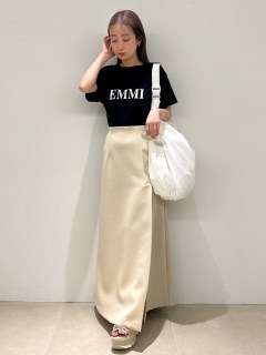emmi atelier/【emmi atelier】ecoダンボール素材ナロースカート/マキシ丈/ロングスカート