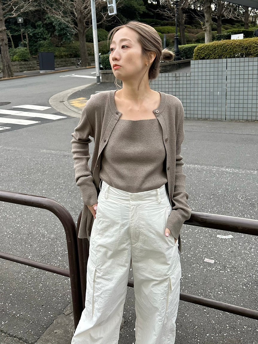 emmi atelier】シャイニーアンサンブルニット(ニット)|emmi atelier
