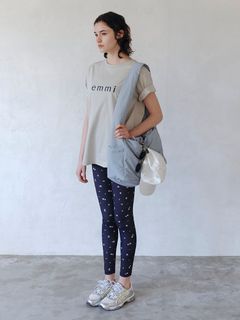 emmi atelier/【オンライン限定】eco emmiロゴバックシャンTシャツ/カットソー/Tシャツ