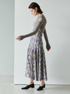EMMA LIMBER/Vintage Damask Skirt/膝丈/ミディ丈スカート