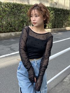 FRAY I.D/【pierre cardin】フロッキーシアーカットソー/カットソー/Tシャツ