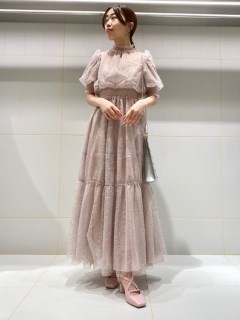 【限定】チュール刺繍ドレス