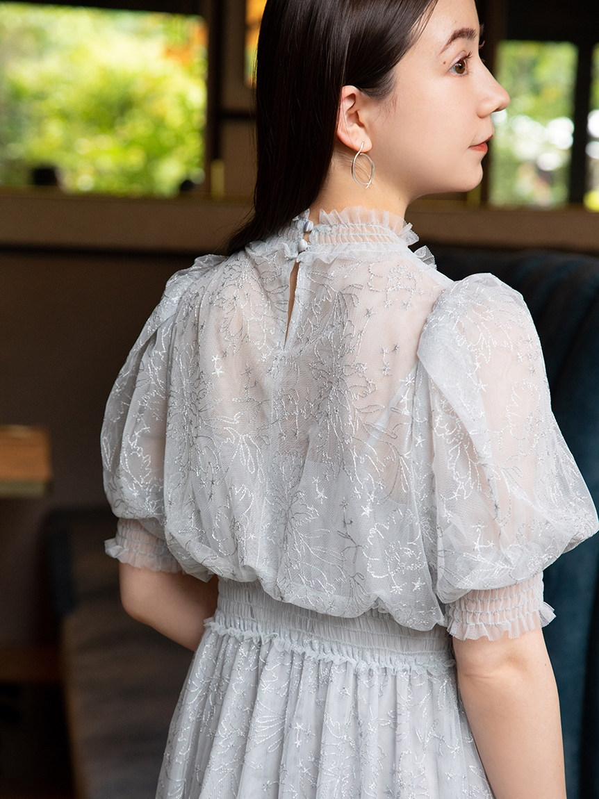 FURFUR チュール刺繍ドレス