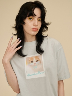 FURFUR/Marshmallow プリントTシャツ/カットソー/Tシャツ