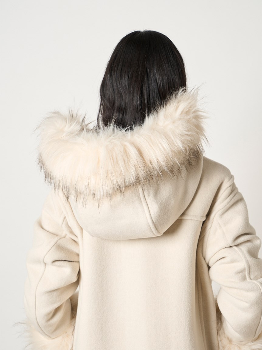 限定】ファー付きダッフルコート（ダッフルコート）｜FURFUR（ファー 