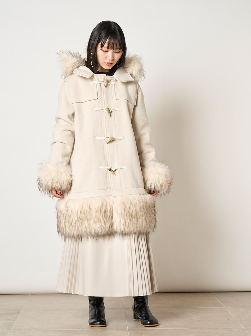 限定】ファー付きダッフルコート（ダッフルコート）｜FURFUR（ファー