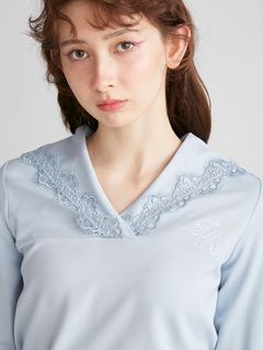 FURFUR/【USAGI ONLINE限定】刺繍入りセーラーカラーカットソー/カットソー/Tシャツ