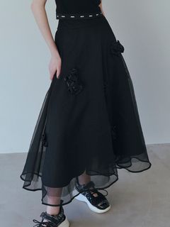 FURFUR/コサージュフレアスカート/その他スカート