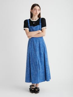 FURFUR/【限定サイズ】ツイードフレアジャンパースカート/その他スカート
