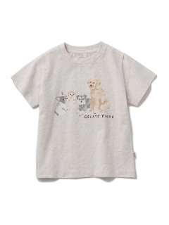 gelato pique Kids＆Baby/【KIDS】DOGワンポイントＴシャツ/Tシャツ/カットソー