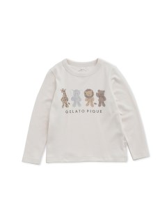 gelato pique Kids＆Baby/【KIDS】ぬいぐるみワンポイントロンT/Tシャツ/カットソー
