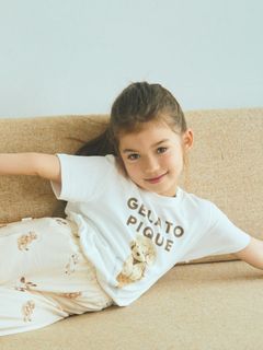 gelato pique Kids＆Baby/【KIDS】アイスドッグワンポイントTシャツ/Tシャツ/カットソー