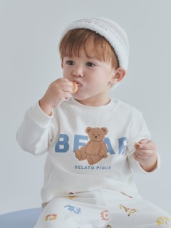 gelato pique Kids＆Baby/【BABY】ベアワンポイントロンT/トップス